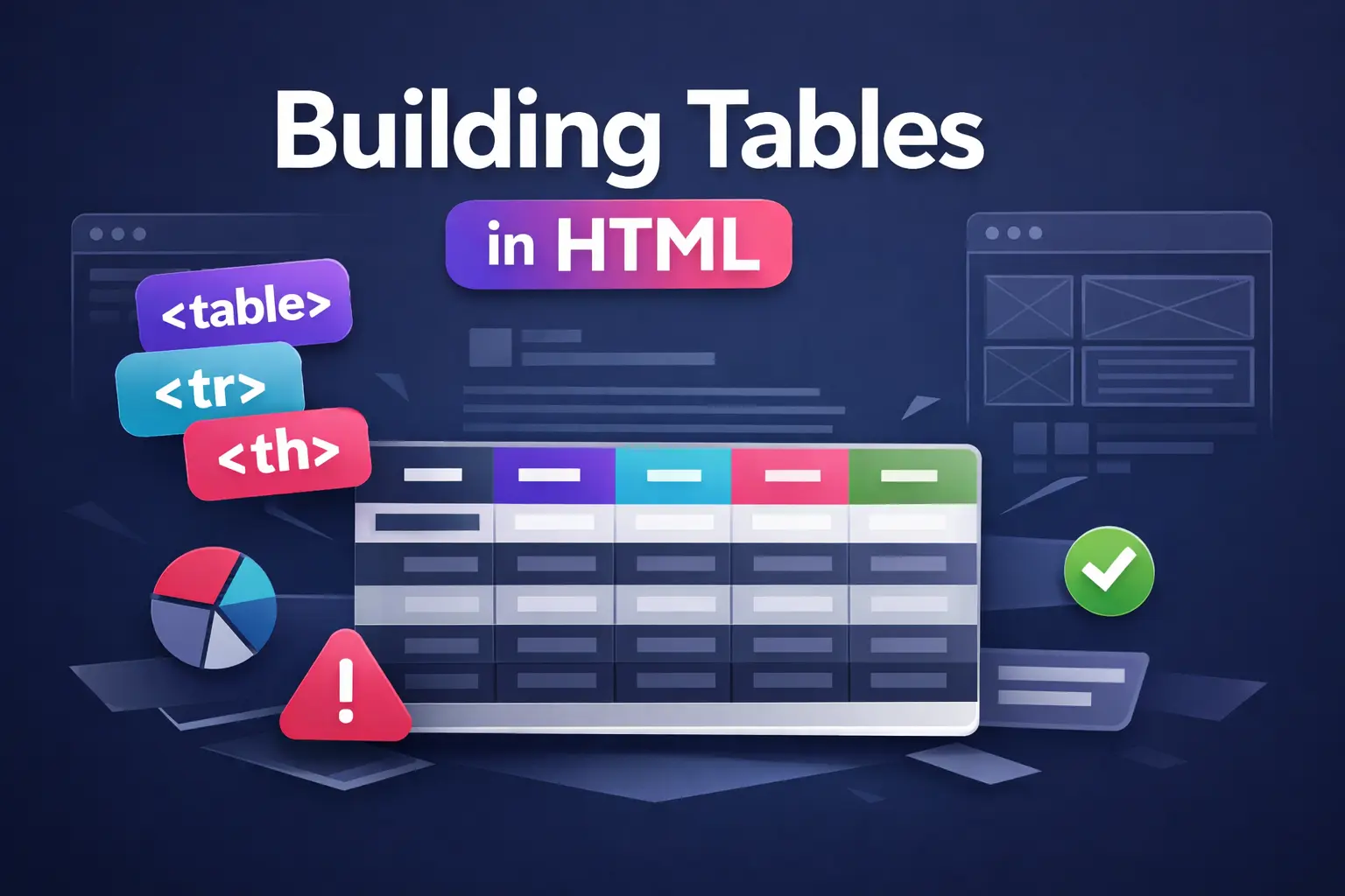 Building Tables in HTML