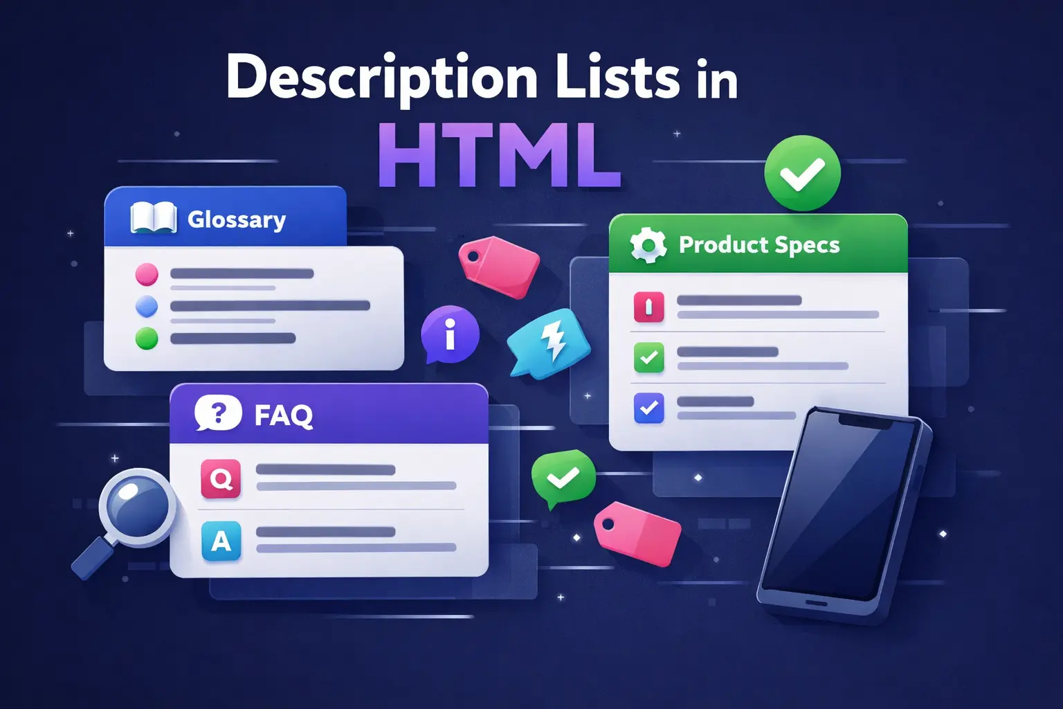 Description Lists in HTML