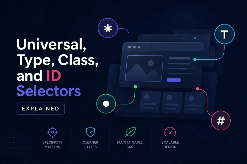 Universal, Type, Class, and ID Selectors Explained